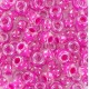 Miyuki rocailles Perlen 6/0 - Fuchsia lined crystal 6-209